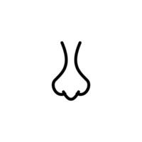 nose icon vector design template simple