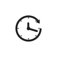 watch and clock time icon vector design template