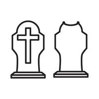 tombstone, gravestone, headstone, stone, tomb vector design template