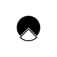 pie chart icon vector design template