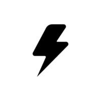 thunder icon vector design templates white