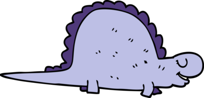 dessin animé doodle dinosaure préhistorique png