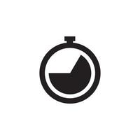 watch and clock time icon vector design template