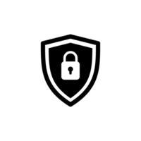 shield and lock Icon Vector Design Template