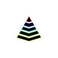 pirámide icono vector diseño modelo