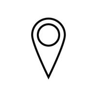 location  map pin icon vector design template