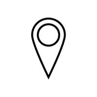 location  map pin icon vector design template