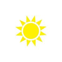 sun icon vector design template