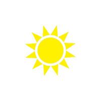 sun icon vector design template