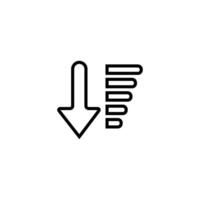 sort icon vector design templates