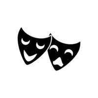 theater mask icon vector design templates