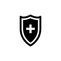 Protection shield Icon Vector Design Template