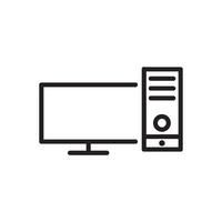 monitor  icon vector design template