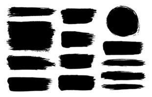 Brush stroke black 3 illustration vector