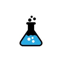 Flask Erlenmeyer Icon Vector Design Template