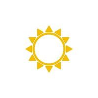 sun icon vector design template