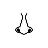 nose icon vector design template simple