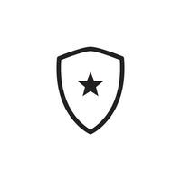 protection shield Icon Vector Design Template