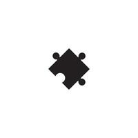 Puzzle icon vector design template