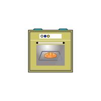 horno icono vector diseño plantillas