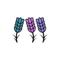 lavender icon vector design templates