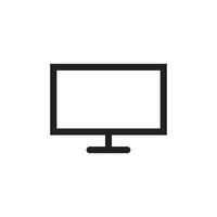 screen flat led monitor icon vector design templates