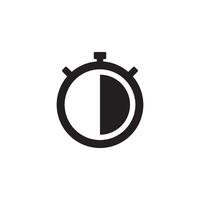 reloj detener icono vector diseño modelo