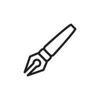 fountain pen icon vector design templates