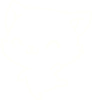 desenho de giz de gato fofo png