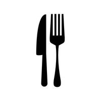 spoon and fork icon vector design template