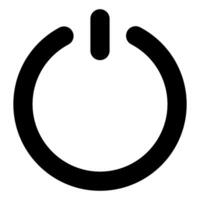 electricity power and button icon vector design template