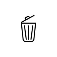 trash icon vector design templates