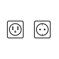 electric socket icon vector design template