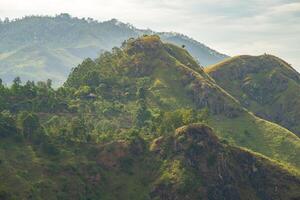 Scenery view of little Adam's peak one of popular tourist attraction in Ella, Sri Lanka. photo