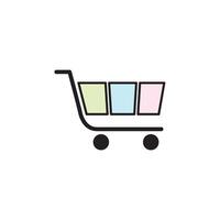 shopping cart icon design vector templates