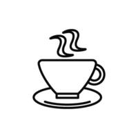 cup glass muc of coffie hot drink icon vector design template