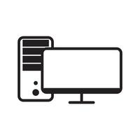 monitor  icon vector design template