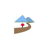 trail icon vector design templates