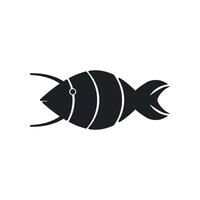 pescado icono vector diseño modelo