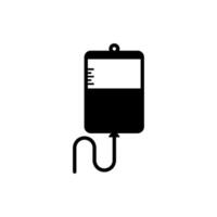 Medical infuse blood bag icon vector design template