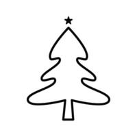 Christmas spruce pine icon vector design template