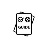 guide icon vector design templates