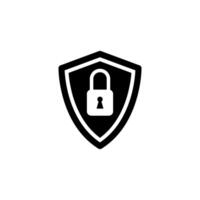 shield and lock Icon Vector Design Template