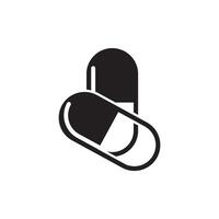 capsules and pills icon vector design template