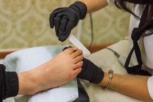 young woman in spa salon, girl in beauty salon photo