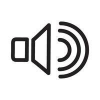 sound wave and speaker icon vector design template