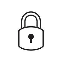 lock icon vector design template