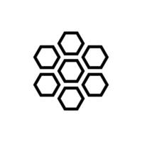 honey comb icon vector design template
