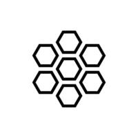 honey comb icon vector design template