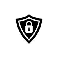 shield and lock Icon Vector Design Template